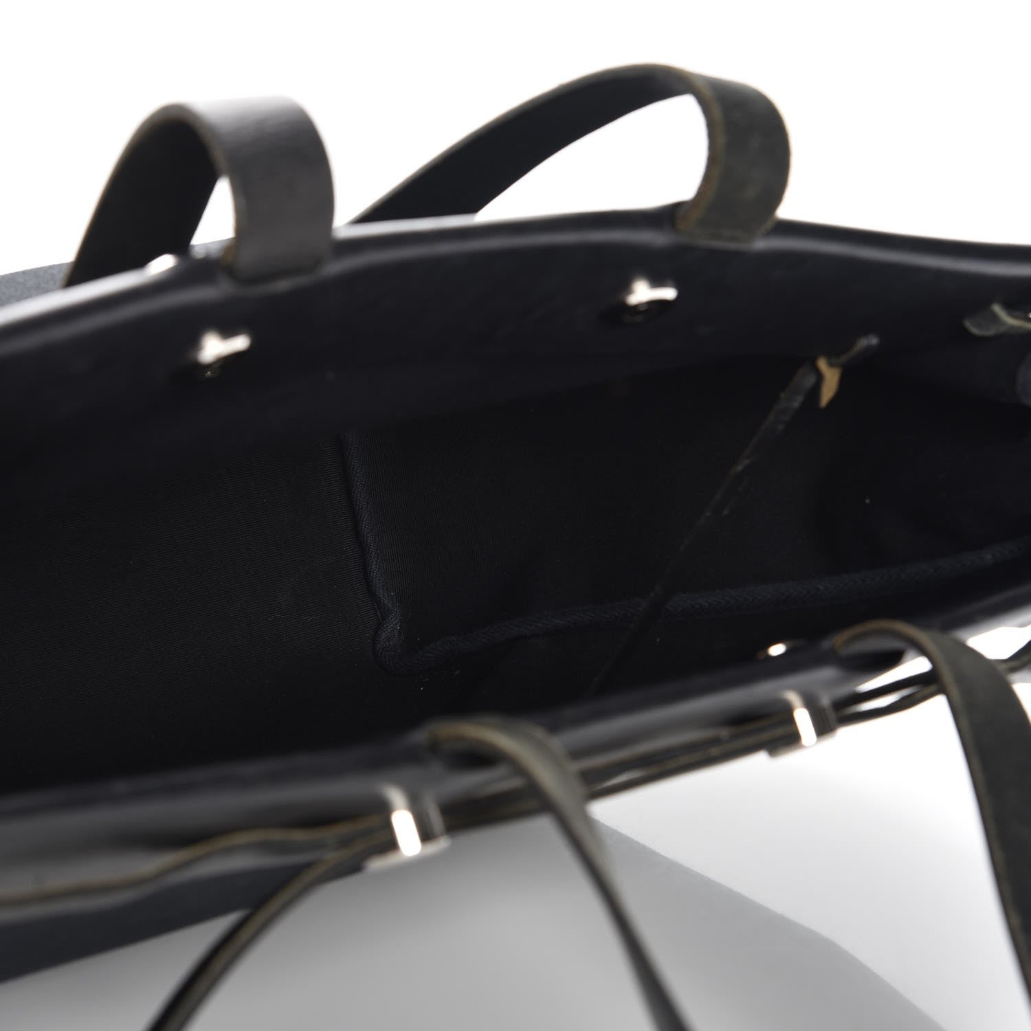 Hermes Toile Vache Hunter Herbag Cabas MM Black 6 of 17