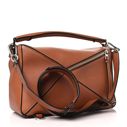 Loewe Calfskin Medium Puzzle Bag Tan 3 of 10