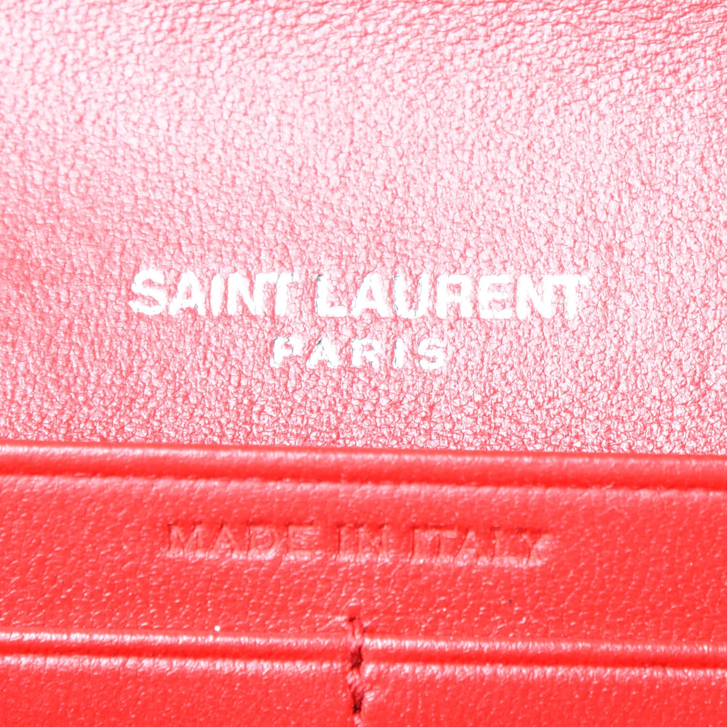 Lambskin Y Quilt Monogram Large Loulou Flap Wallet Rouge Eros