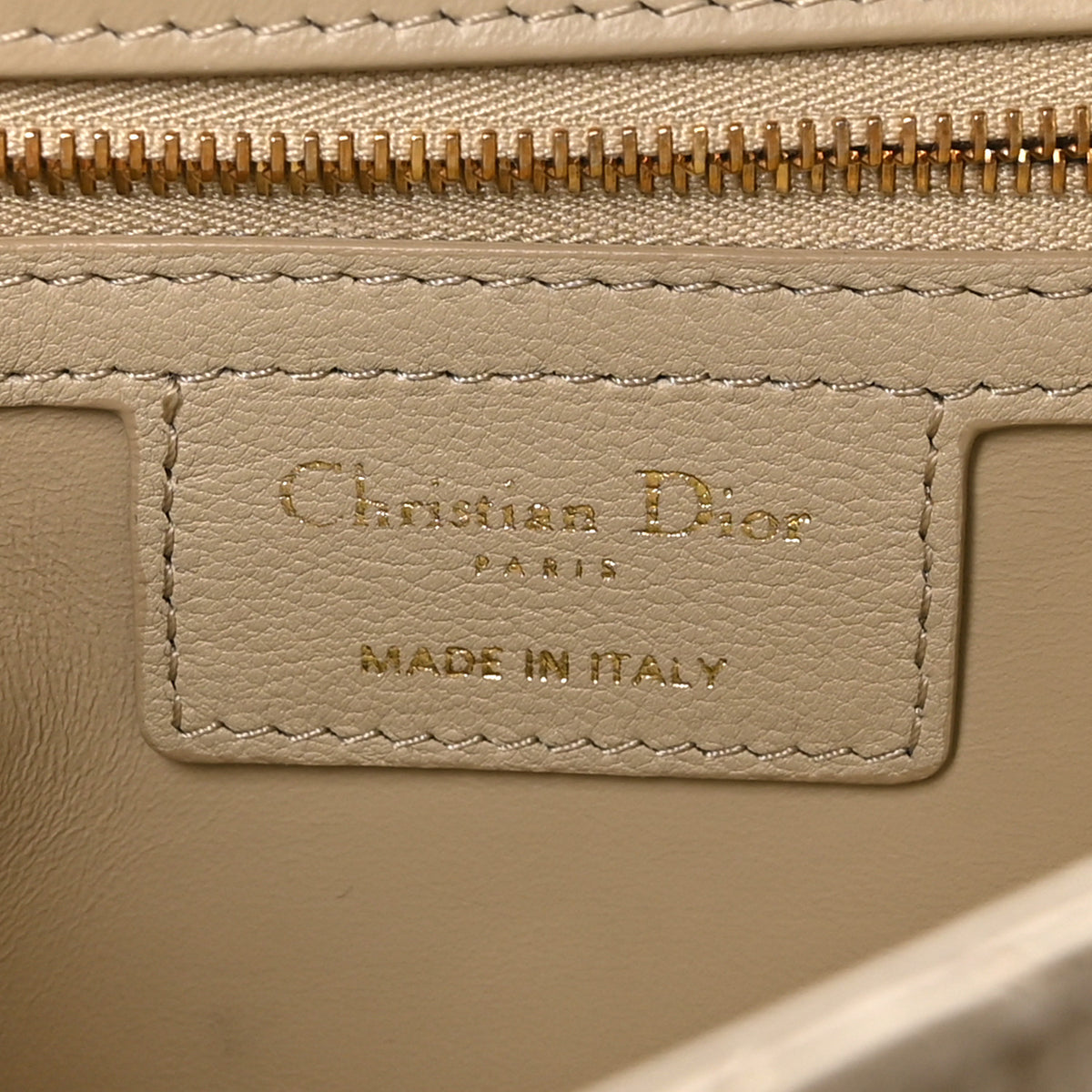 Christian Dior Supple Calfskin Cannage Medium Caro Bag Beige 6 of 10