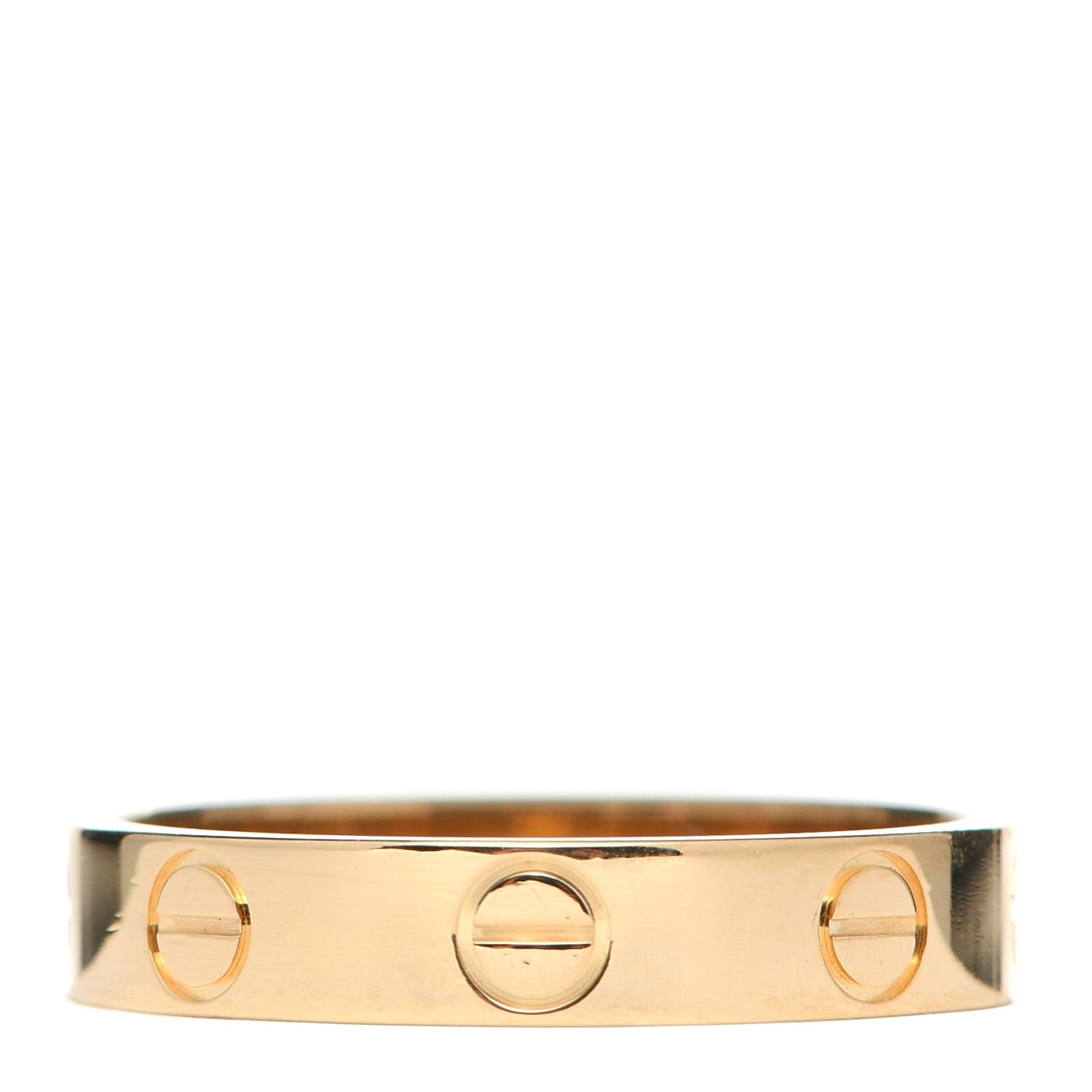 18K Yellow Gold 3.5mm LOVE Wedding Band Ring 51 5.75