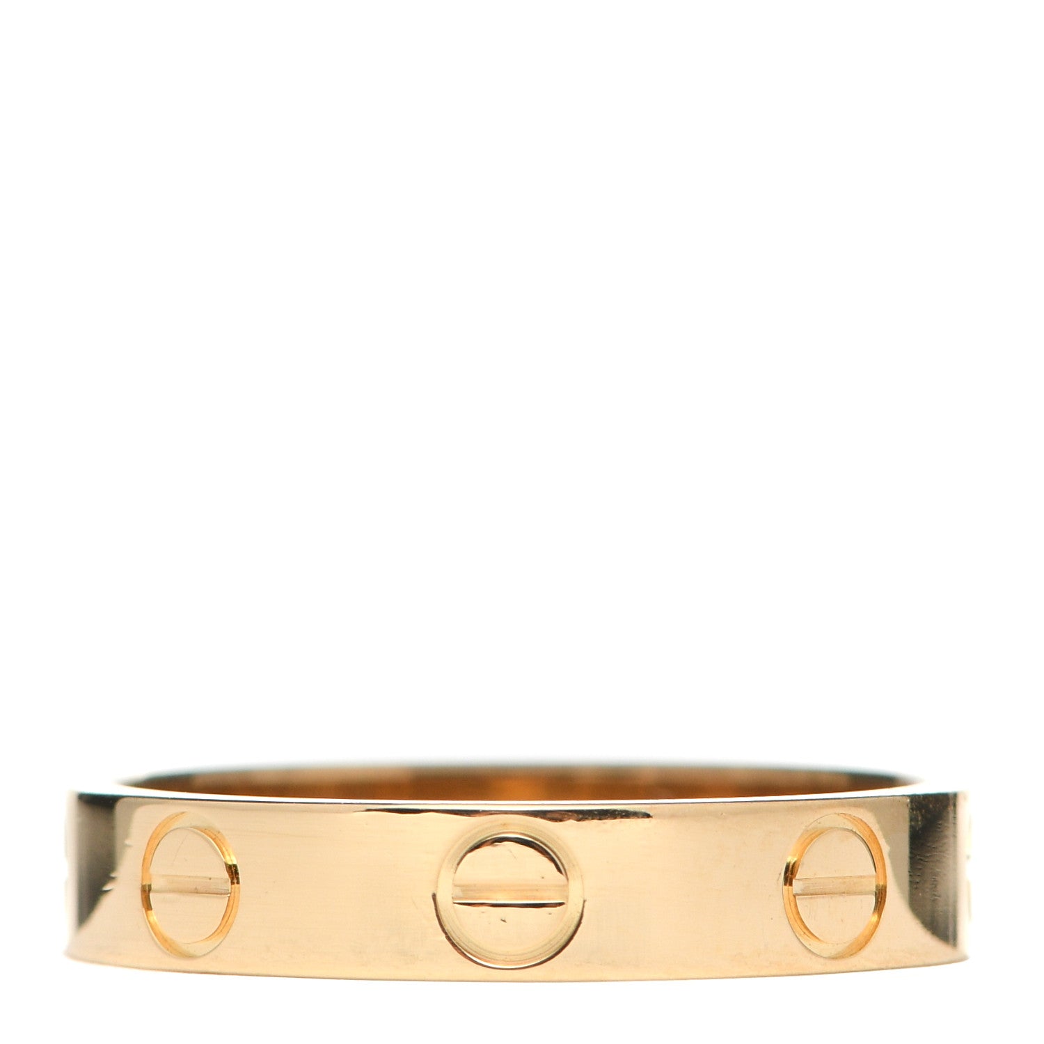 Cartier 18K Yellow Gold 3.5mm LOVE Wedding Band Ring 51 5.75 3 of 5