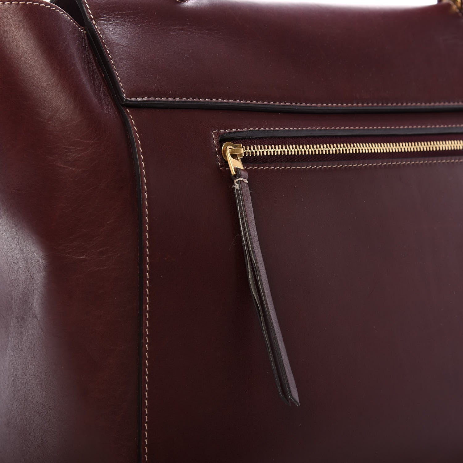 Celine Natural Calfskin Small Belt Bag Burgundy 14 of 14