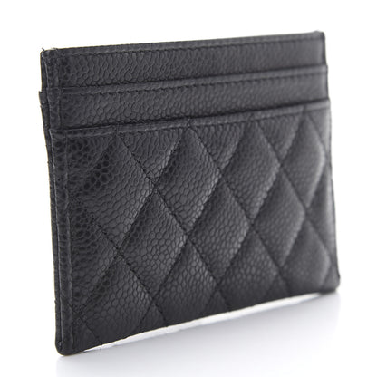Chanel Caviar Quilted Boy Card Holder Black 3 of 9
