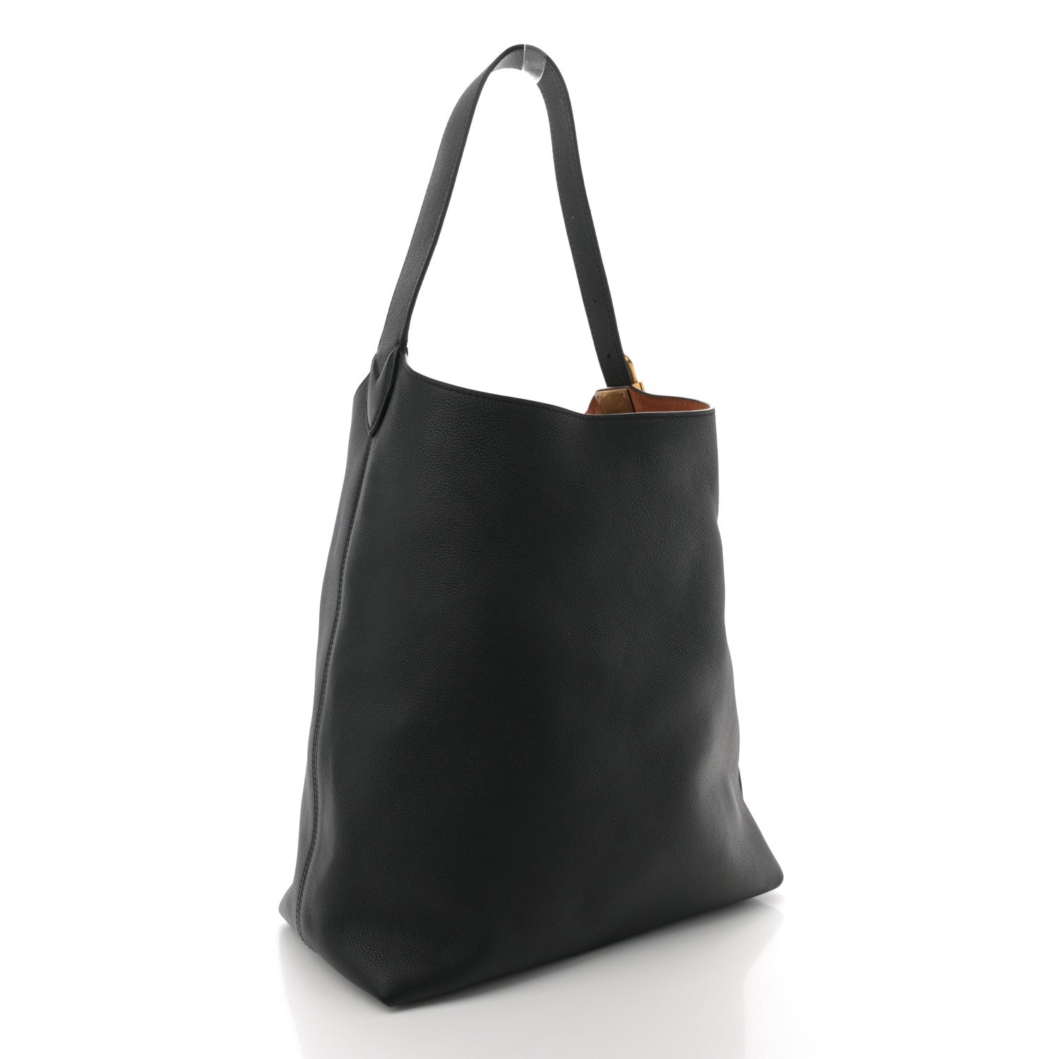 Louis Vuitton Grained Calfskin Low Key Hobo MM Black 4 of 10