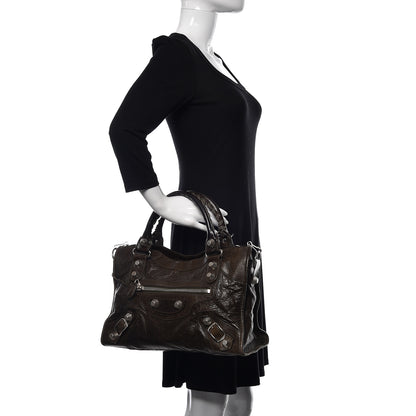 Balenciaga Chevre Giant 21 Silver Hardware City Vert Fonce 2 of 14