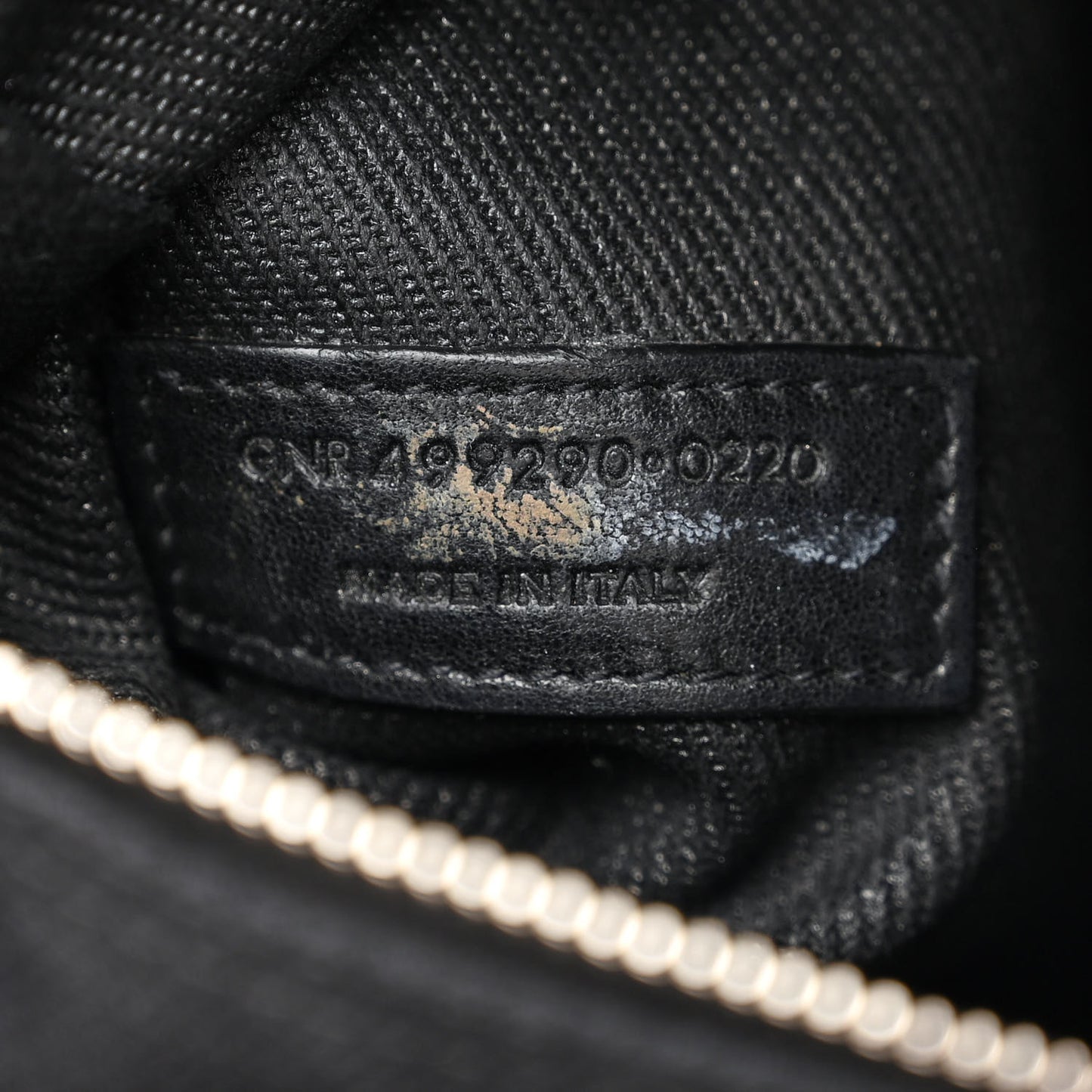 Linen Calfskin Rive Gauche Tote Black