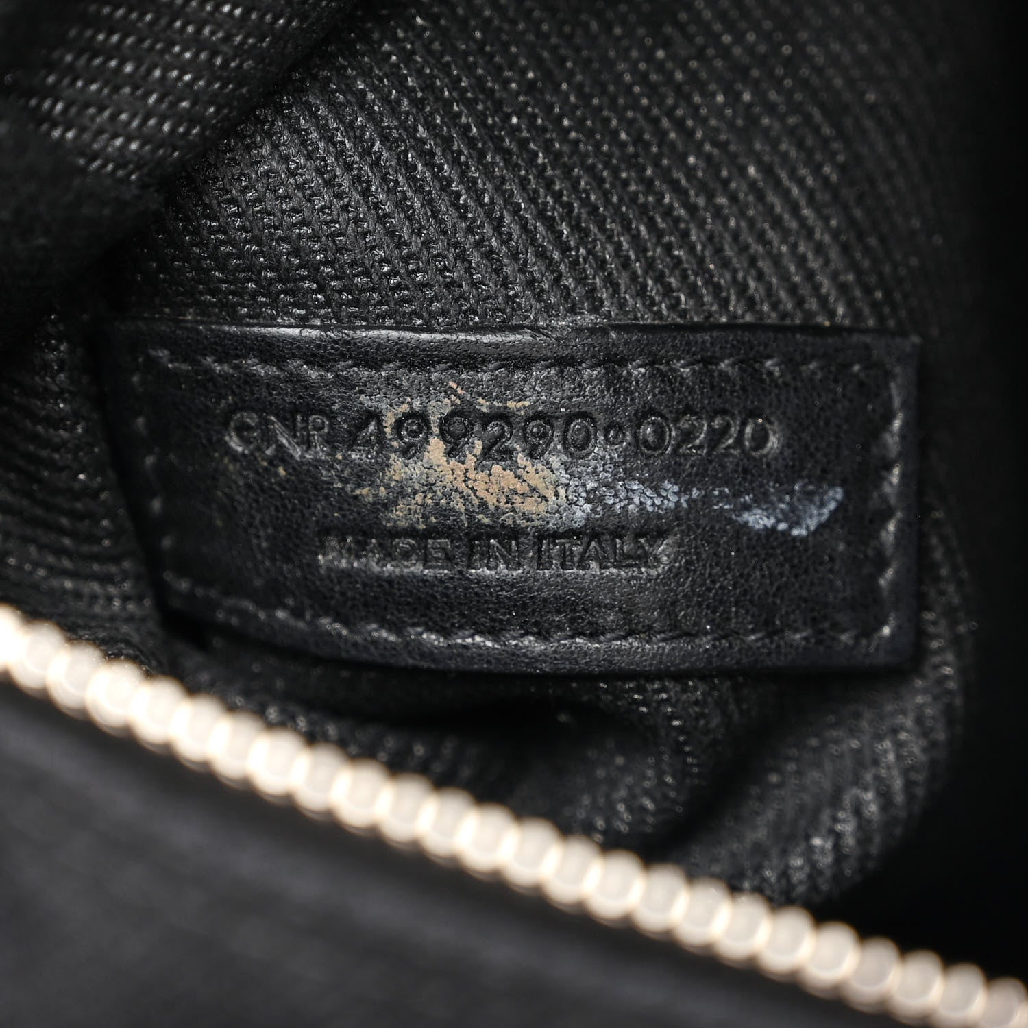Saint Laurent Linen Calfskin Rive Gauche Tote Black 7 of 17