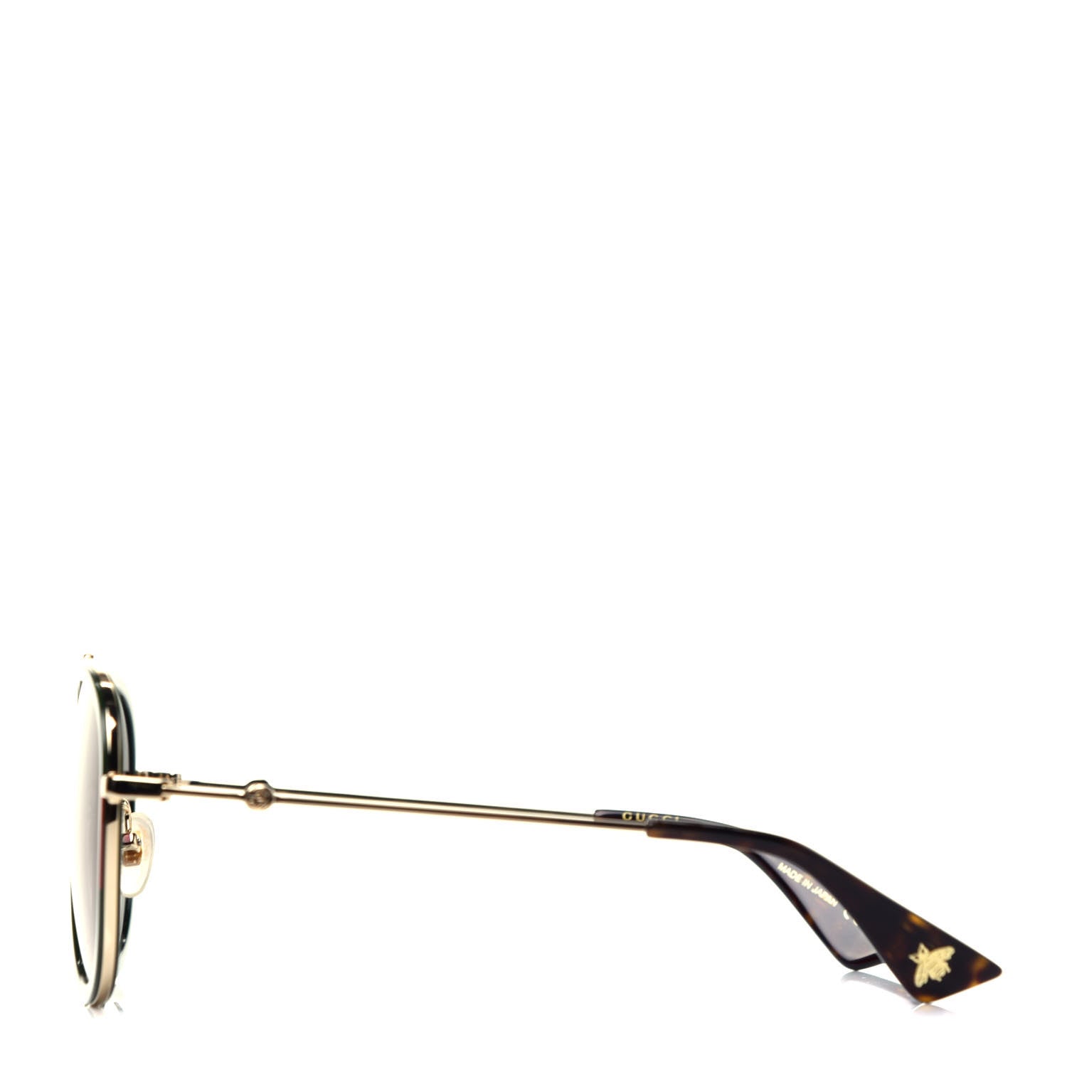 Gucci Web Aviator Sunglasses GG0062S Green Red 3 of 8