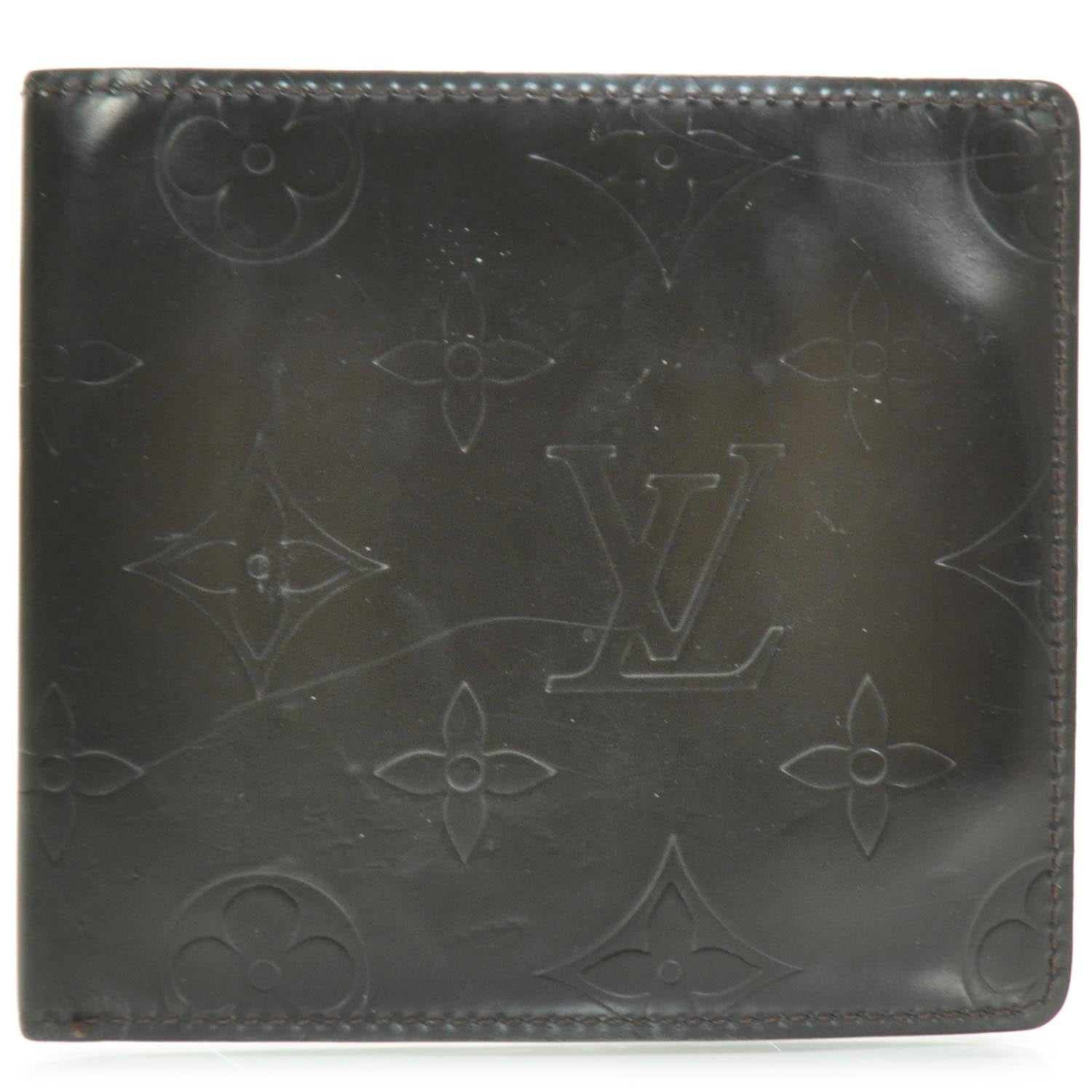 Louis Vuitton Monogram Glace Compact Wallet Cafe Brown 1 of 8