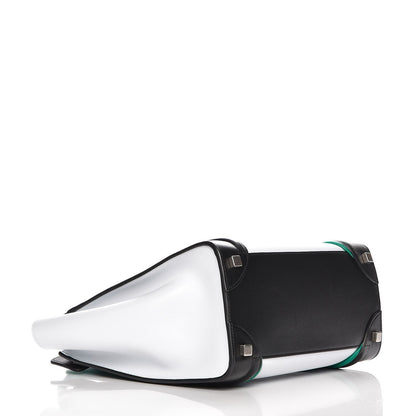 Celine Smooth Calfskin Micro Tri-Color Luggage Turquoise 4 of 7