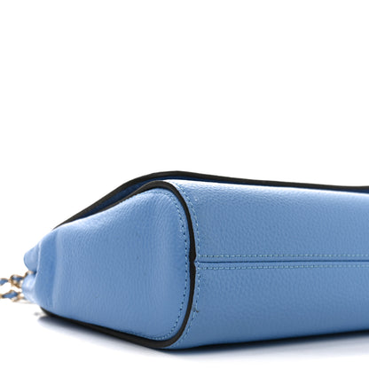 Mulberry Small Classic Grain Calfskin Small Lily Flap Cornflower Blue 8 of 9