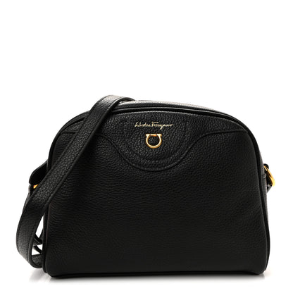 Salvatore Ferragamo Calfskin Travel Camera Crossbody Bag Black 1 of 10