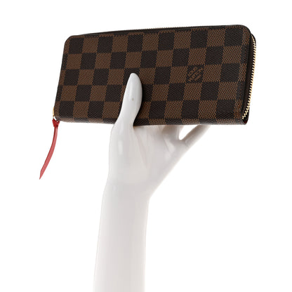 Louis Vuitton Damier Ebene Clemence Wallet Cherry 2 of 6