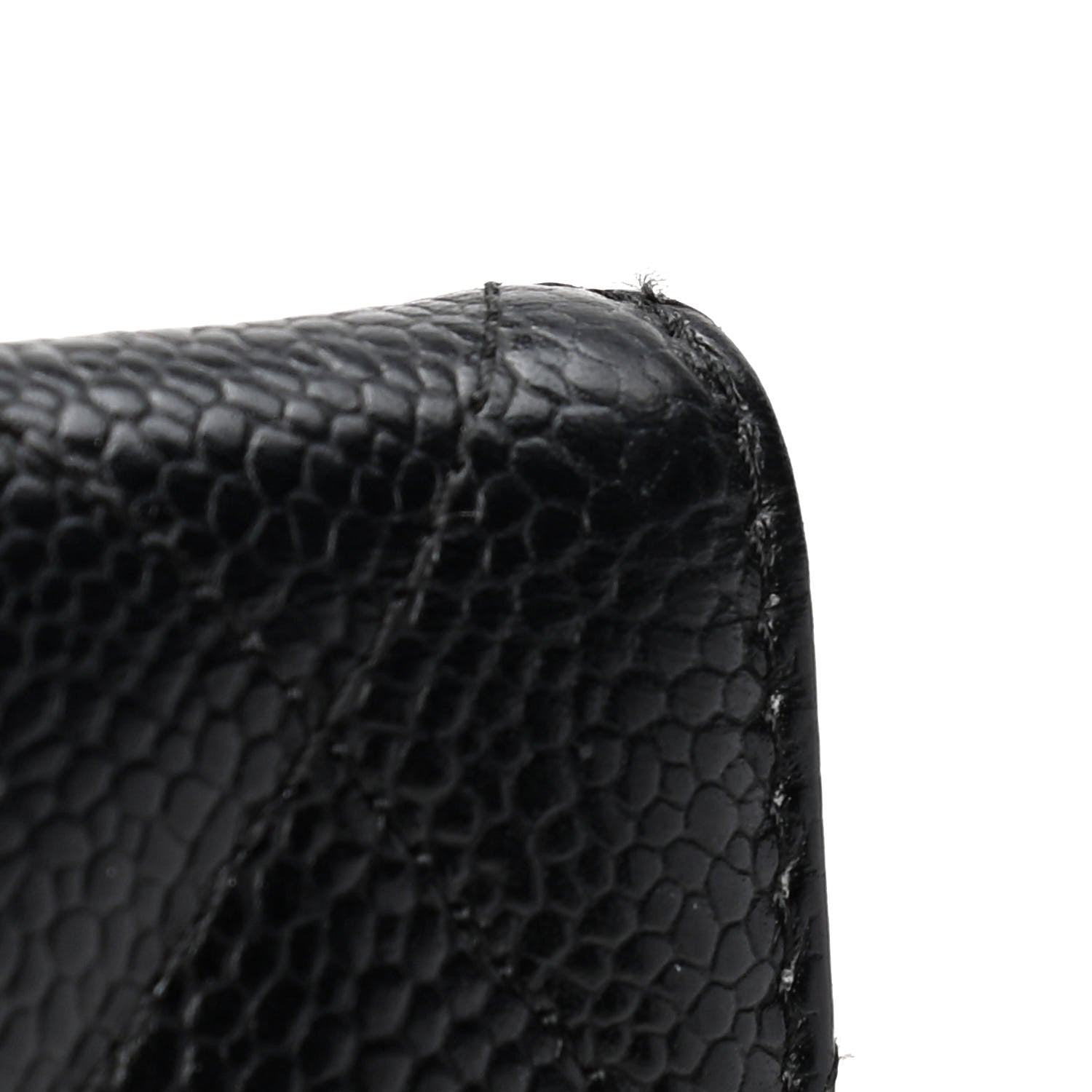 Chanel Caviar Quilted Compact French Flap Wallet Black 7 of 7