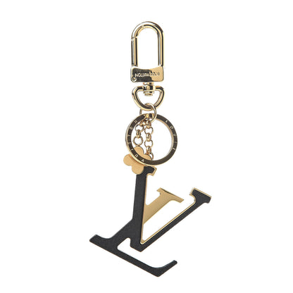 Louis Vuitton Metal Taurillon LV Capucines Bag Charm Key Holder Black 1 of 4