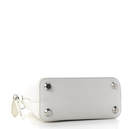 Balenciaga Grained Calfskin XXS Ville Top Handle Bag White Black 3 of 8