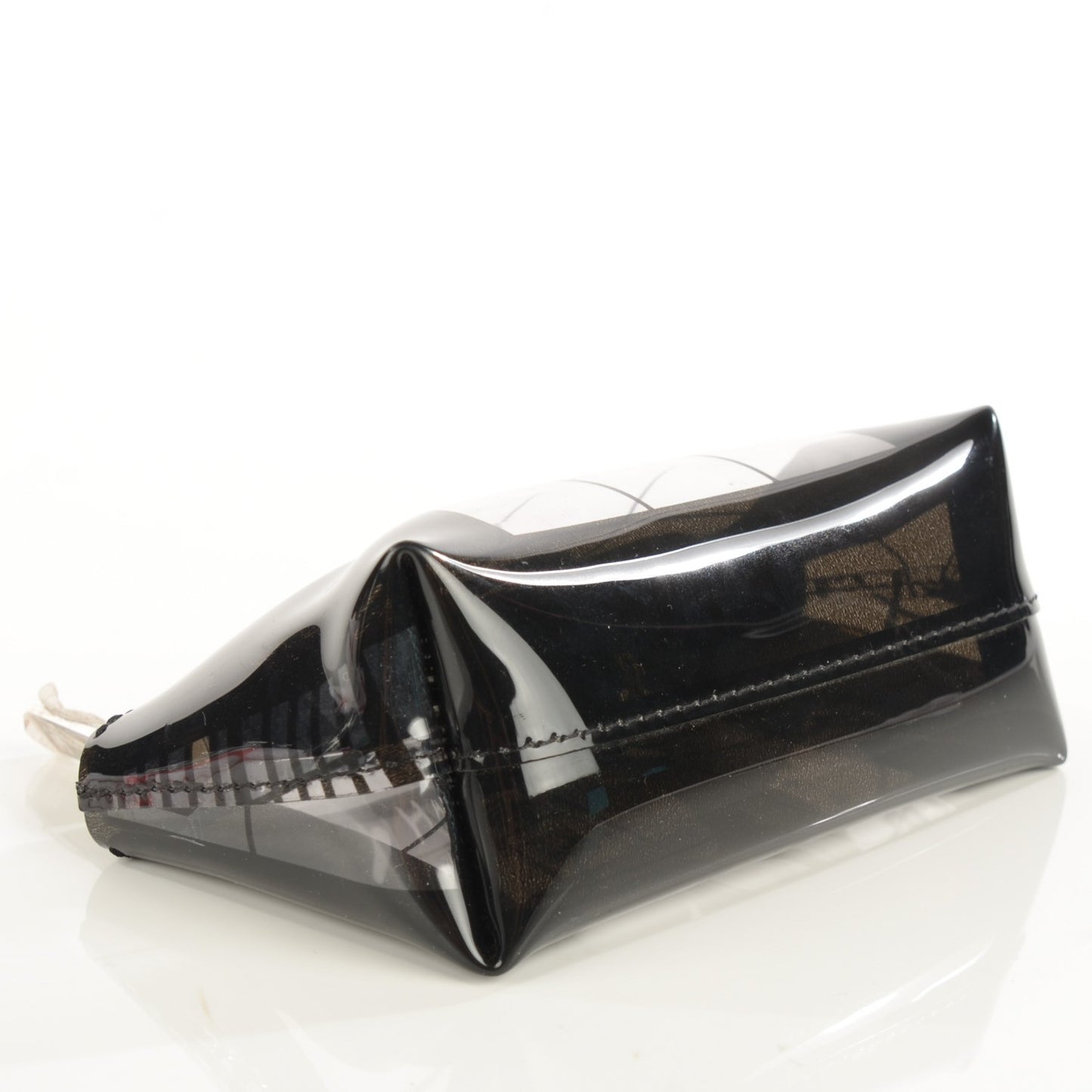 Vinyl Coco Window Cosmetic Pouch Black