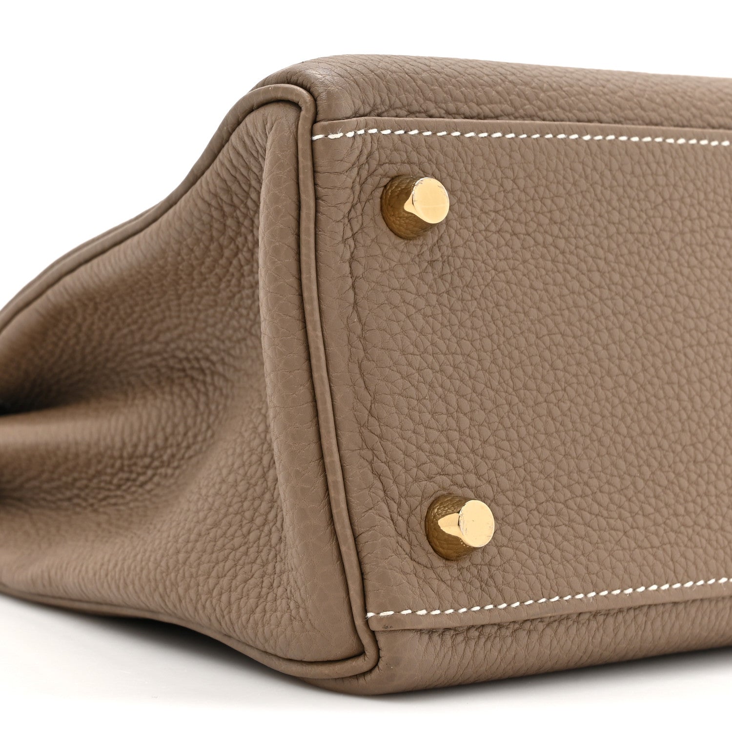 Hermes Togo Kelly Retourne 25 Etoupe 9 of 15