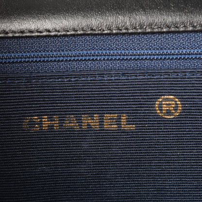 Chanel Lambskin Ribbon Stitched Small Single Flap Black 6 of 8