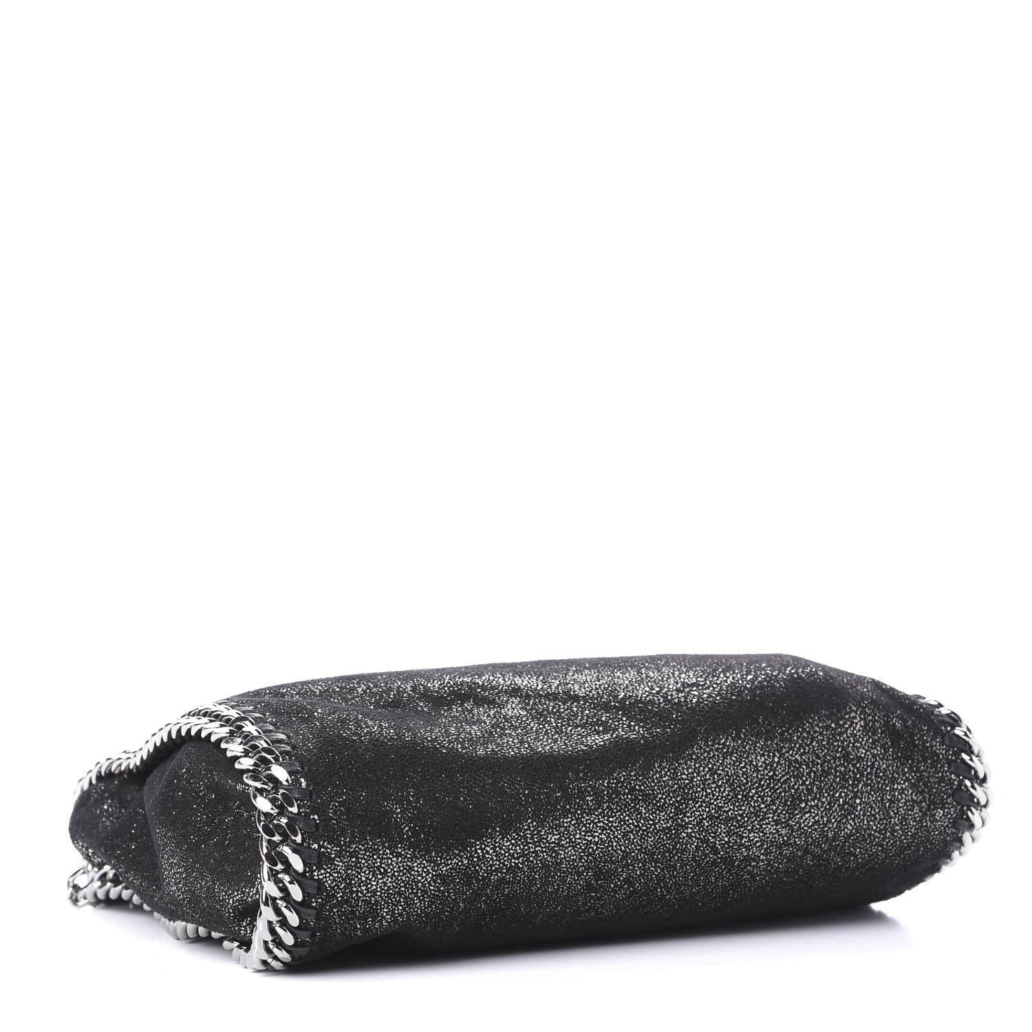 Stella McCartney Chamois Shiny Dotted Mini Falabella Fold Over Tote Ruthenium 5 of 10