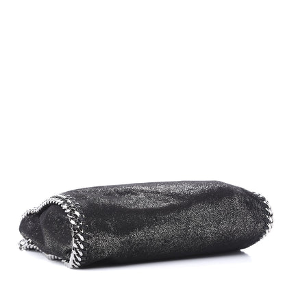 Stella McCartney Chamois Shiny Dotted Mini Falabella Fold Over Tote Ruthenium 5 of 10