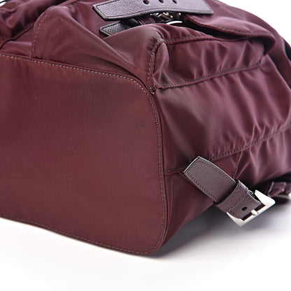 Prada Tessuto Nylon Saffiano Vela Backpack Bordeaux 9 of 10