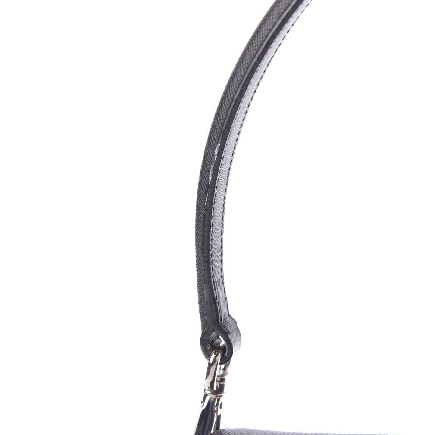 Saffiano Lux Sound Shoulder Bag Black