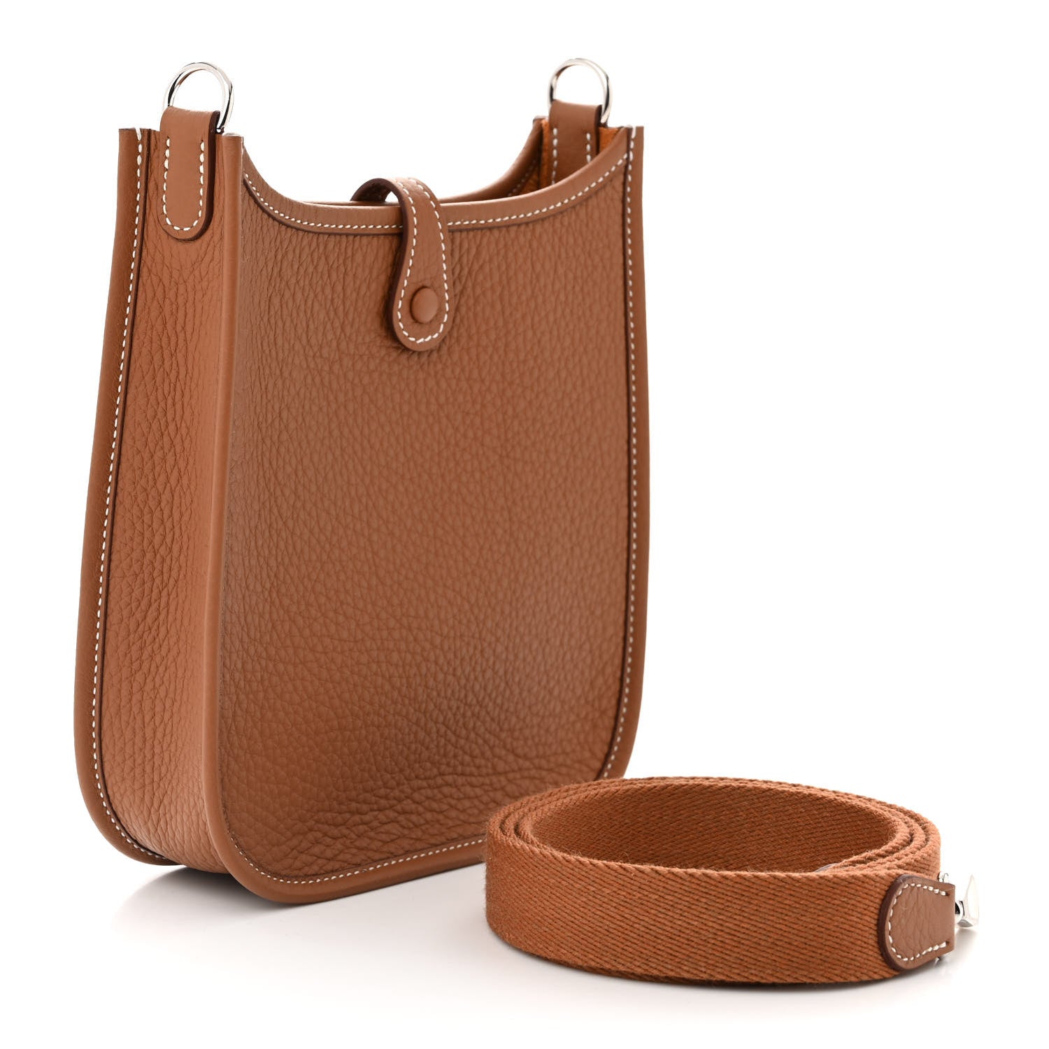 Hermes Taurillon Clemence Evelyne TPM Gold 3 of 11