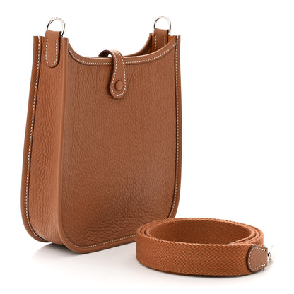 Hermes Taurillon Clemence Evelyne TPM Gold 3 of 11