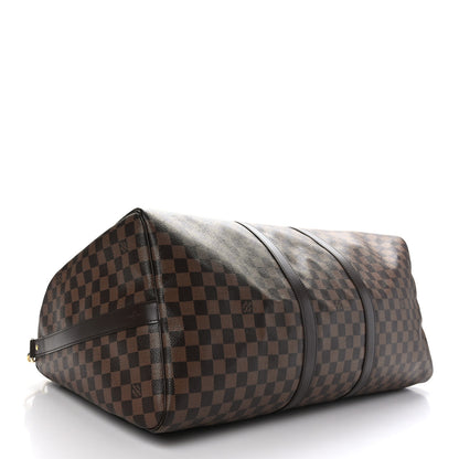 Louis Vuitton Damier Ebene Keepall Bandouliere 55 3 of 11