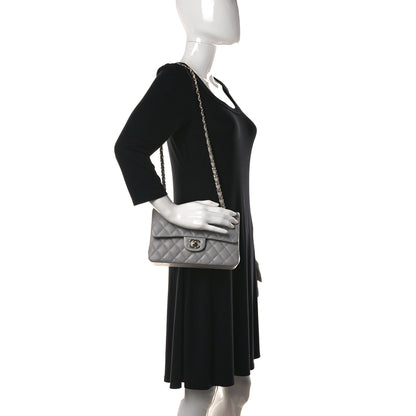 Chanel Caviar Quilted Small Double Flap Grey 2 of 10