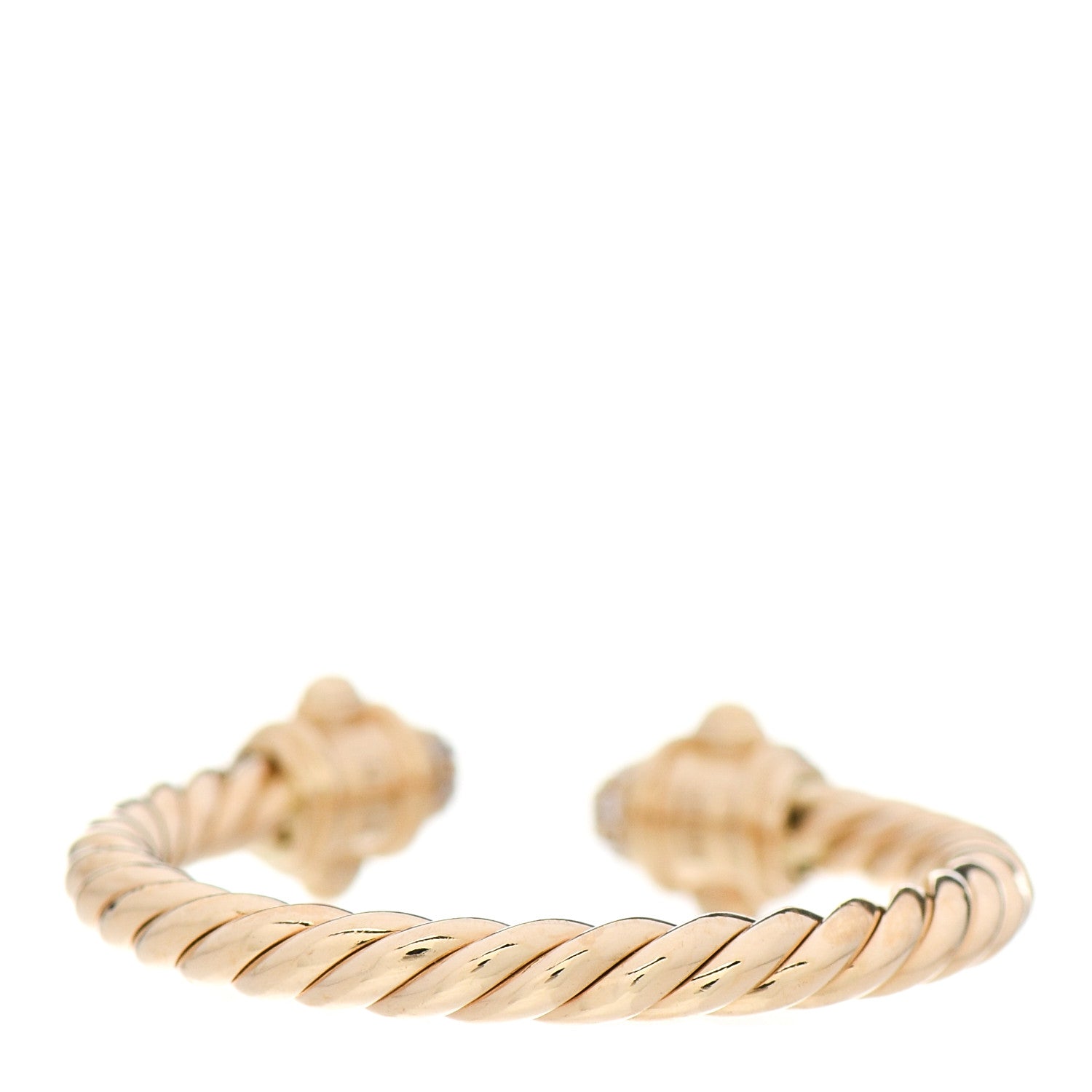 David Yurman 18K Yellow Gold Diamond Renaissance Ring 51 5.75 2 of 4