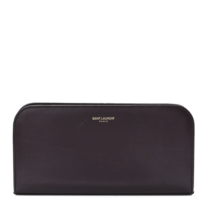 Saint Laurent Calfskin Classic Zip Around Continental Wallet Bordeaux 1 of 10