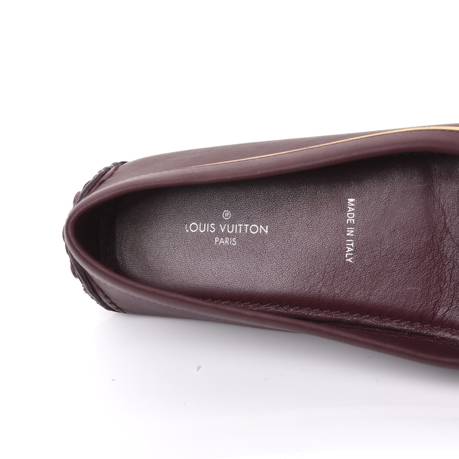 Louis Vuitton Calfskin Oxford Loafers 36.5 Bordeaux 7 of 8