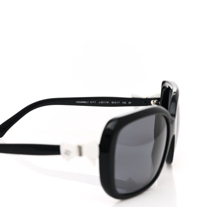 Chanel CC Bow Sunglasses 5171 Black White 5 of 7