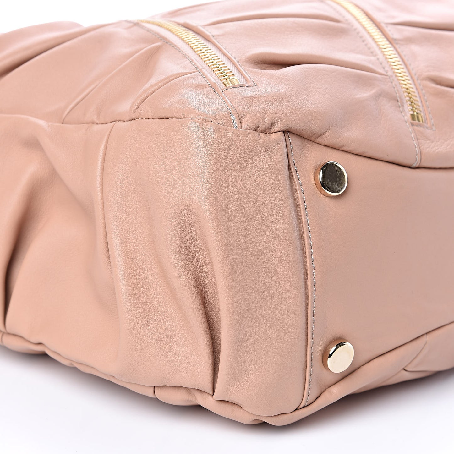 Calfskin Medium Pillow Softy Satchel Nude