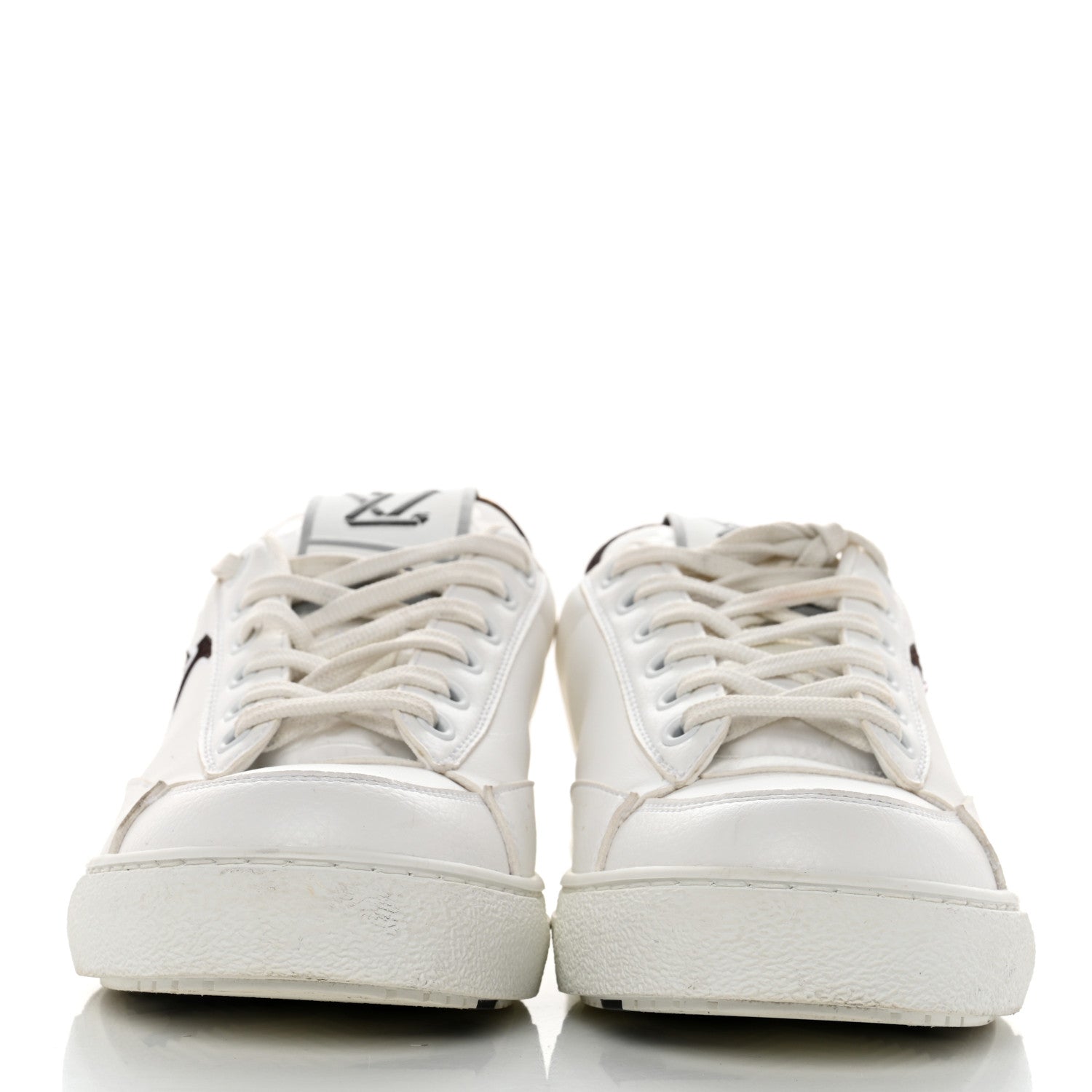 Louis Vuitton Charlie Sneakers 37 White Cacoa Brown 2 of 9