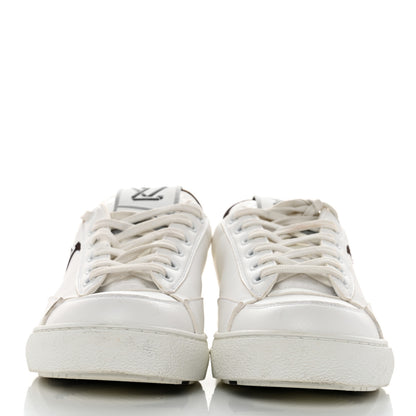 Louis Vuitton Charlie Sneakers 37 White Cacoa Brown 2 of 9