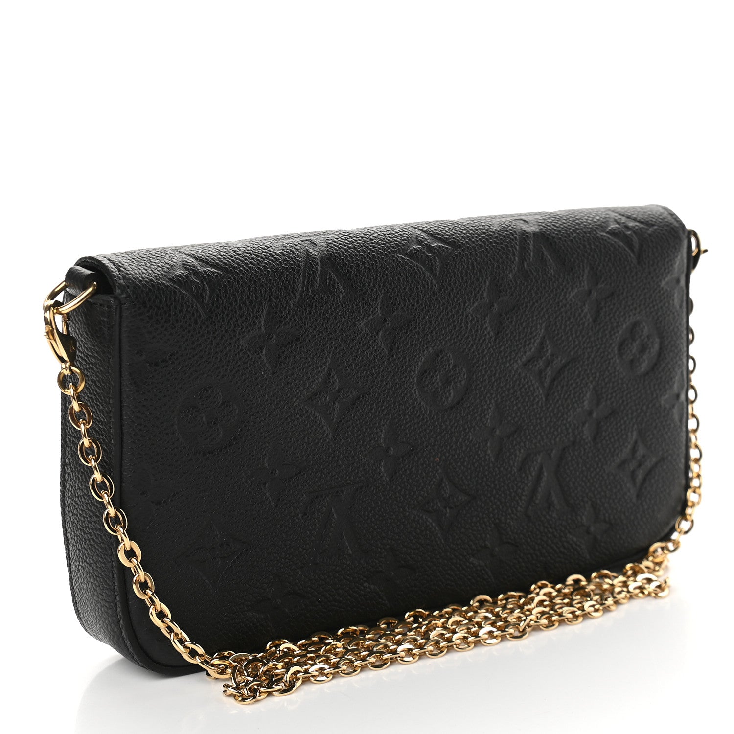 Louis Vuitton Empreinte Pochette Felicie Chain Wallet Black 4 of 9