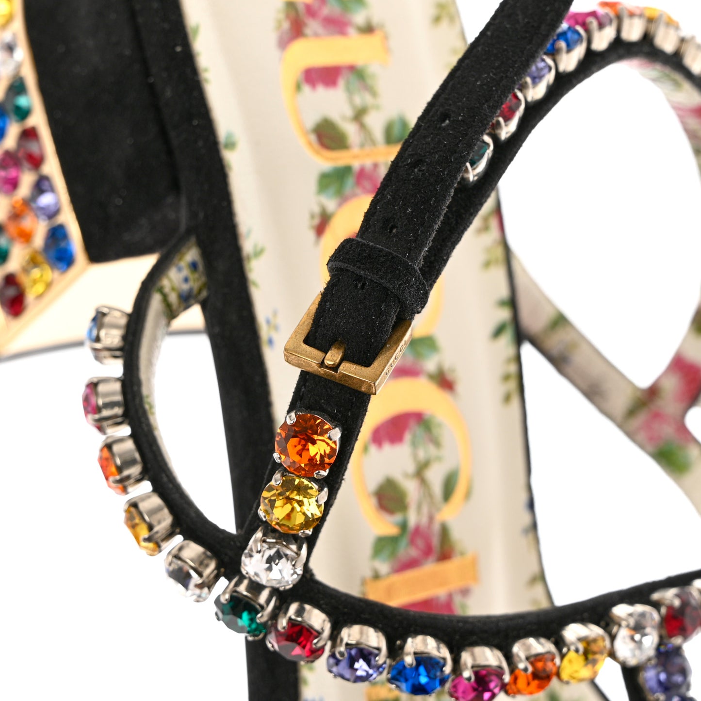 Kid Scamosciato Crystal Mira Platform Sandals 37 Multicolor