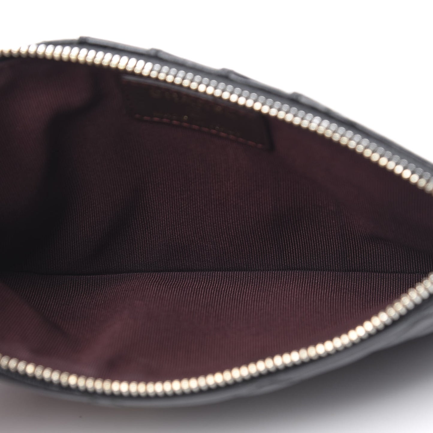 Lambskin Quilted Classic Flat Wallet Pouch Black