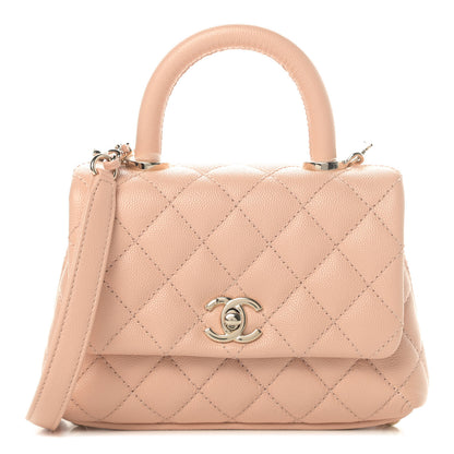 Chanel Caviar Quilted Extra Mini Coco Handle Flap Light Pink 1 of 5