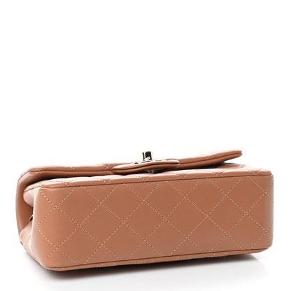 Chanel Lambskin Quilted Mini Rectangular Flap Brown 3 of 8
