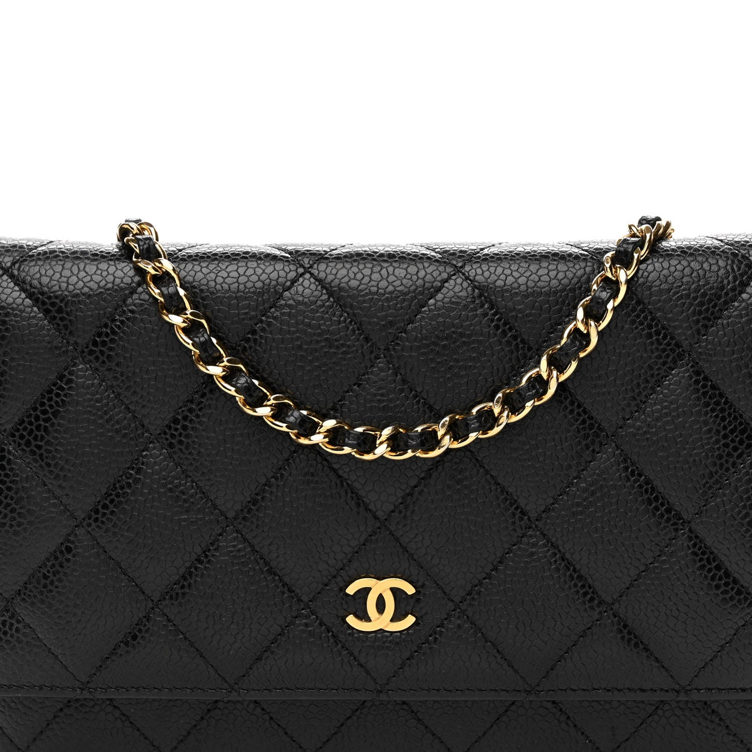 Chanel Caviar Quilted Wallet on Chain WOC Black 9 of 11
