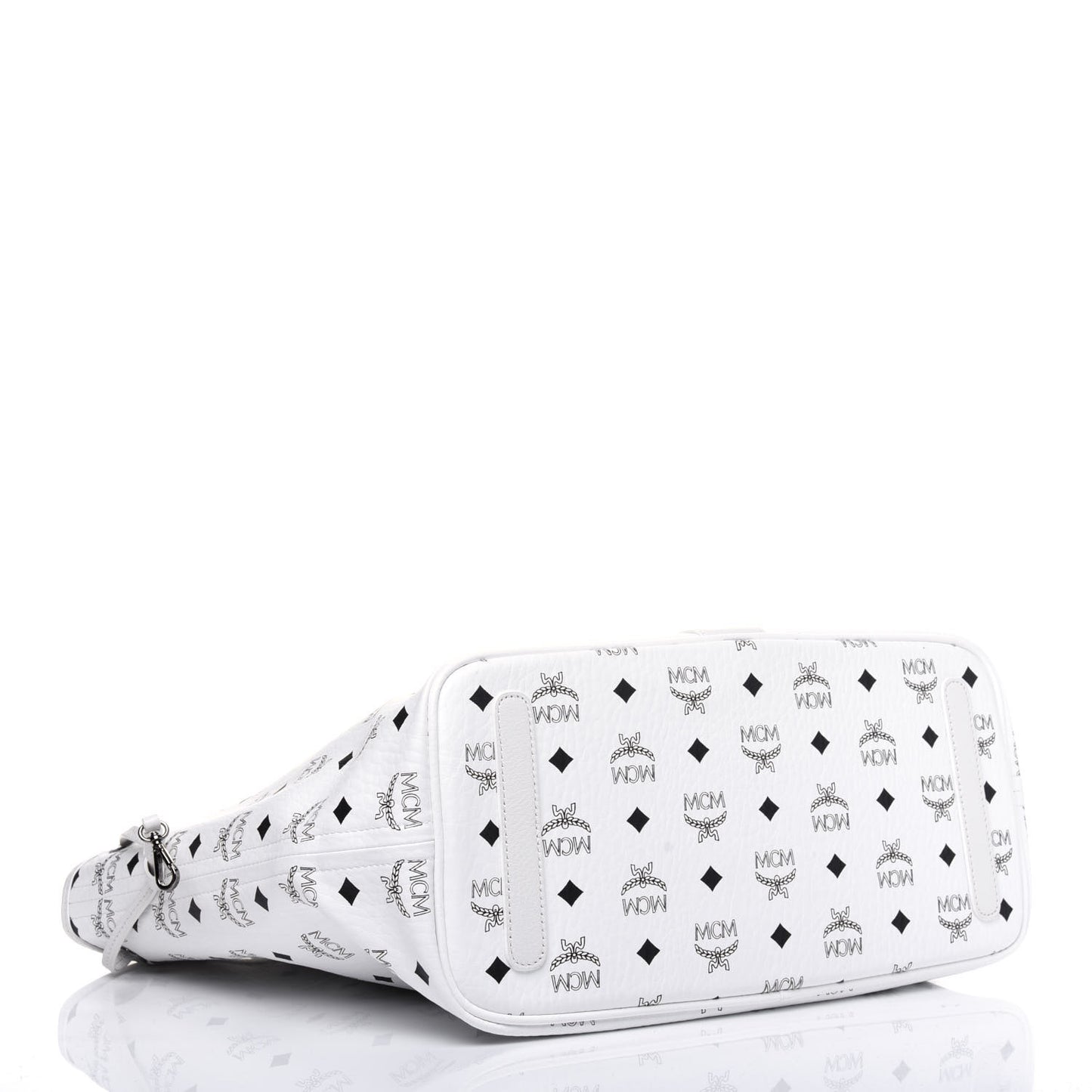 Visetos Medium Liz Reversible Shopper Tote White