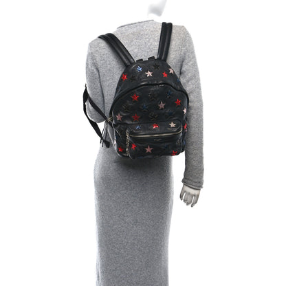 Saint Laurent Lambskin Star Applique Mini City California Backpack Black 3 of 35