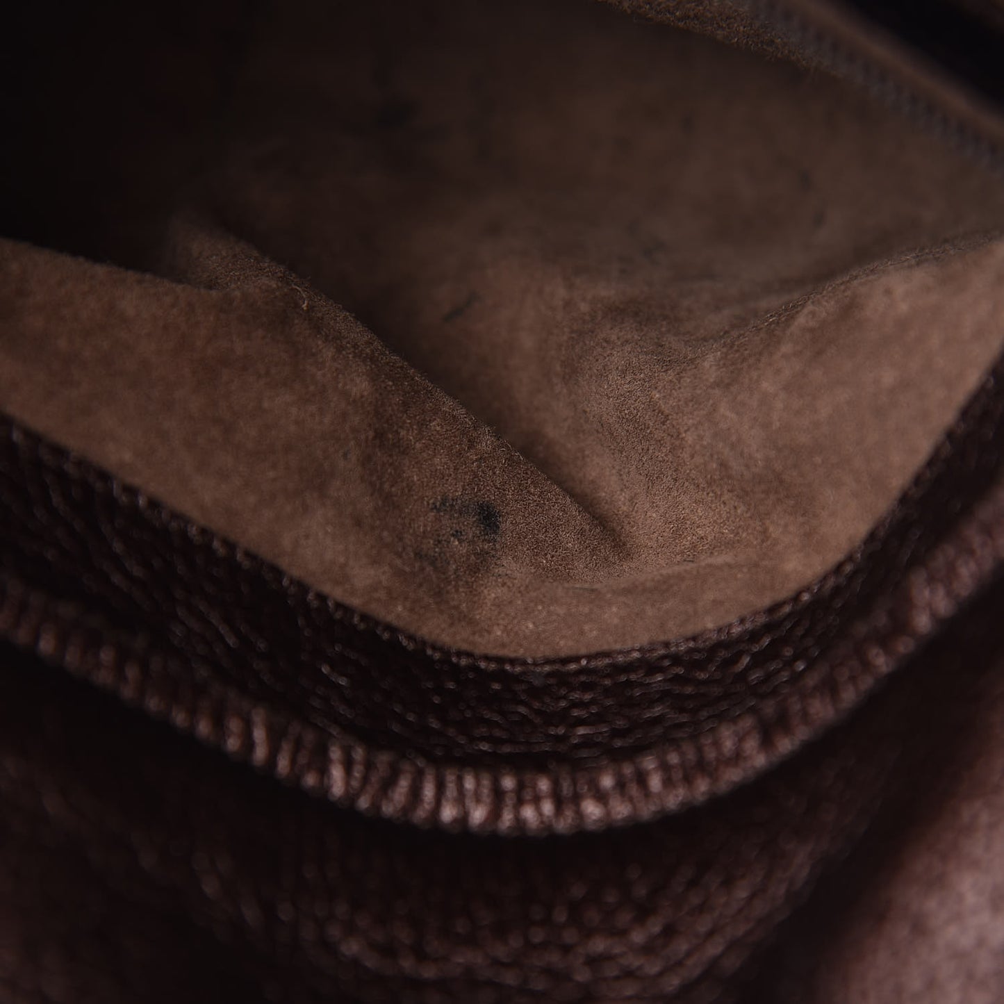 Cervo Intrecciato Shoulder Bag Brown
