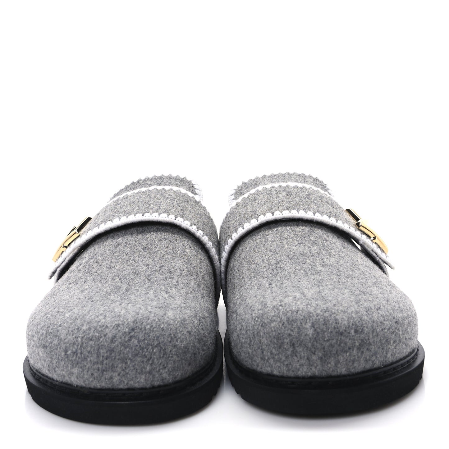 Wool Womens Cosy Flat Comfort Clog Mules 42 Anthracite Grey