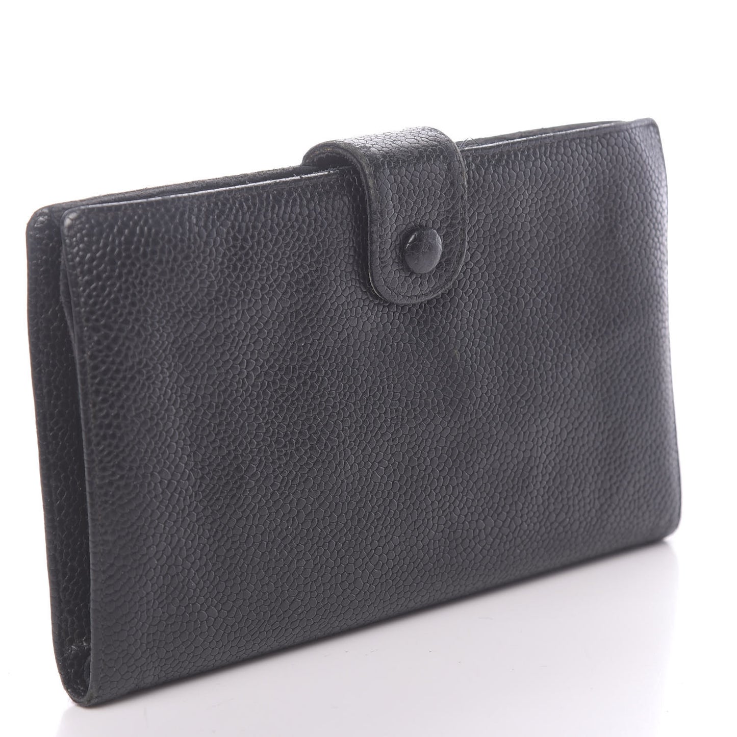 Caviar Timeless CC French Wallet Black